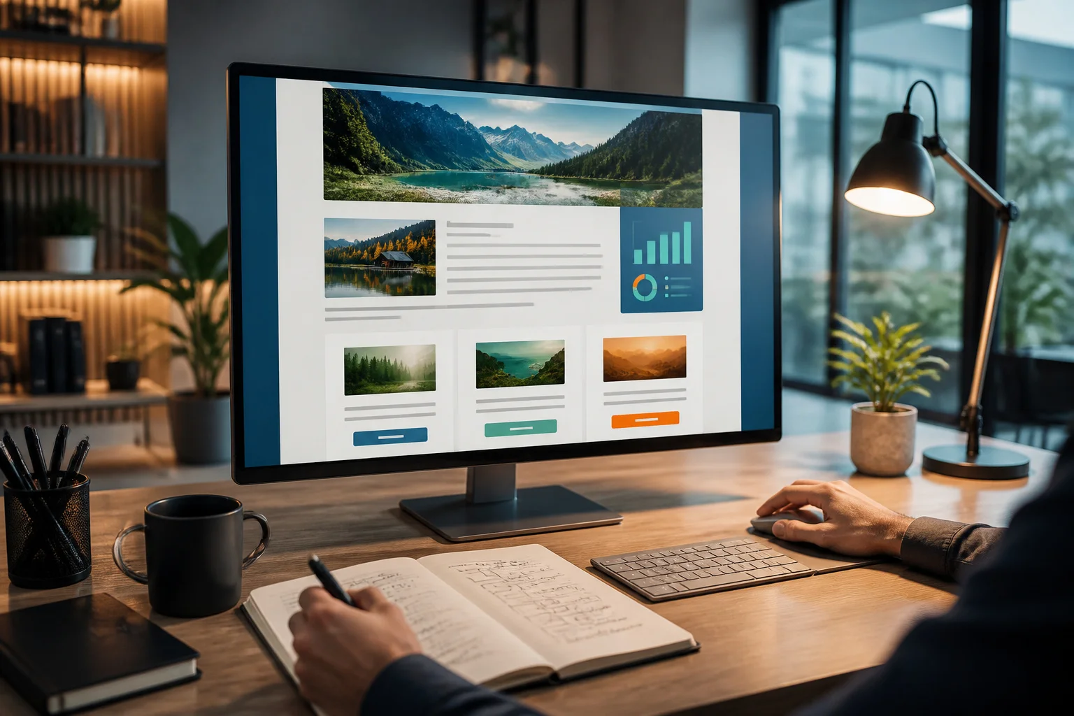 Espace de travail moderne et inspirant