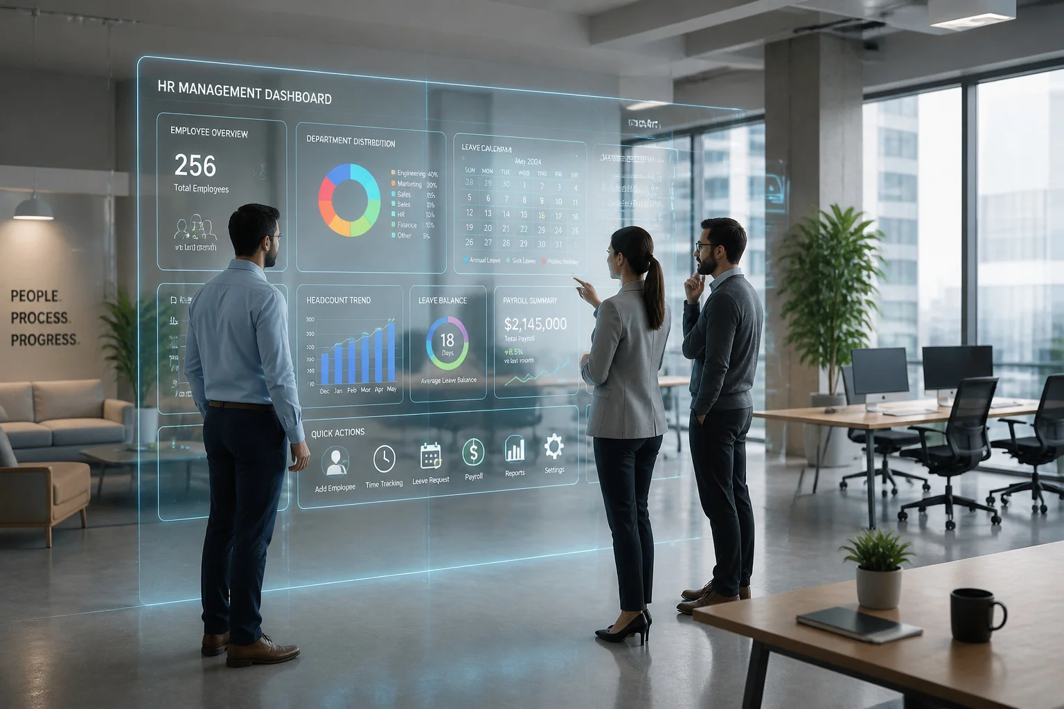 Tableau de bord rh interactif