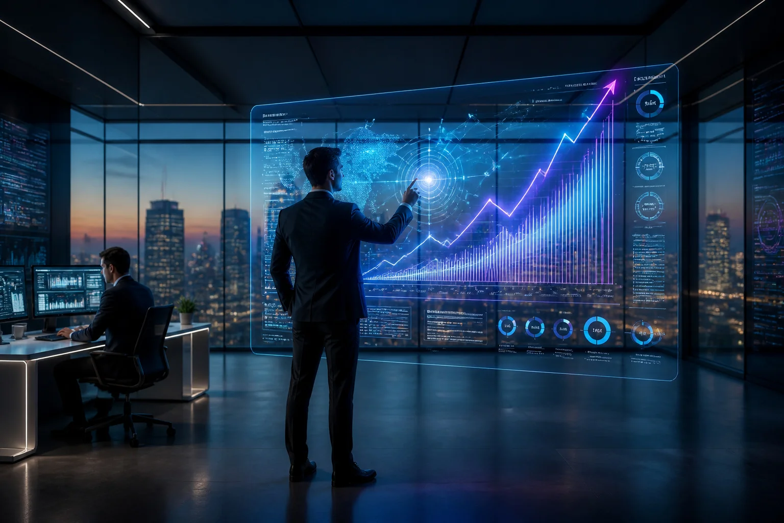 Centre doperations strategiques futuriste