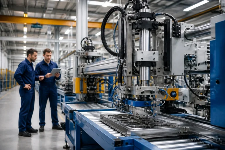 Usine moderne et machinerie avancee