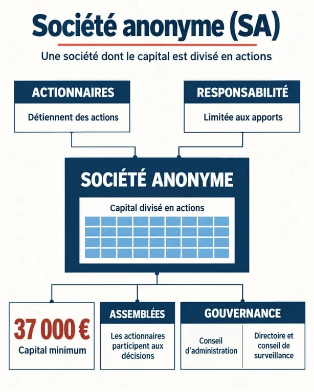 Définition d'une SA : capital, actionnaires et modes de gouvernance