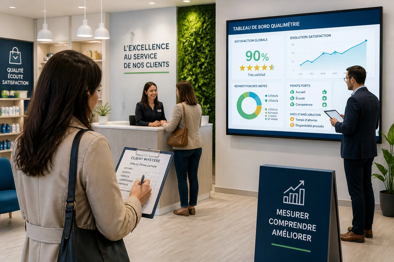 Qualimetrie et client mystere pour lamelioration