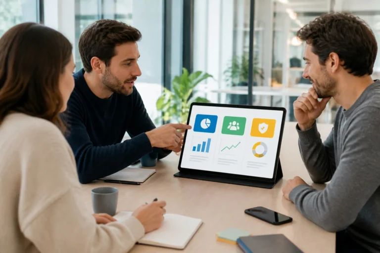 Collaboration autour dun tableau de bord numerique