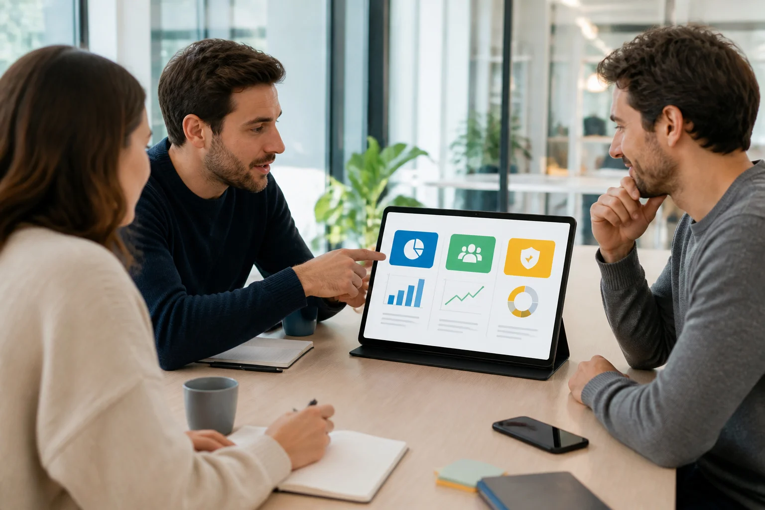 Collaboration autour dun tableau de bord numerique