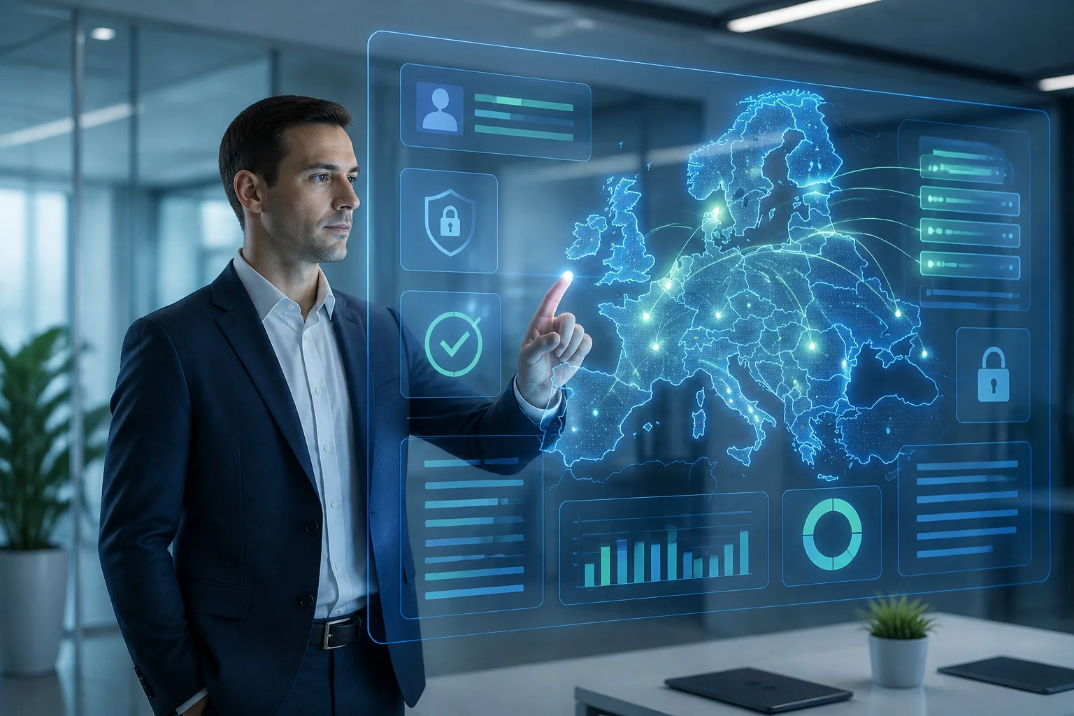 Professionnel interactif avec ecran holographique europe